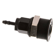 POM DN 5 Kupplungsmuffe 4 mm Schlauchsäule Pull-Off