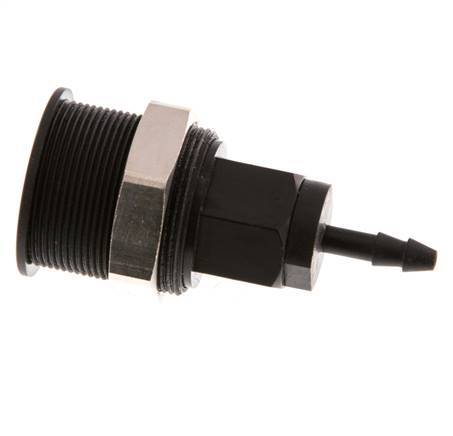 POM DN 5 Kupplungsmuffe 4 mm Schlauchsäule Pull-Off