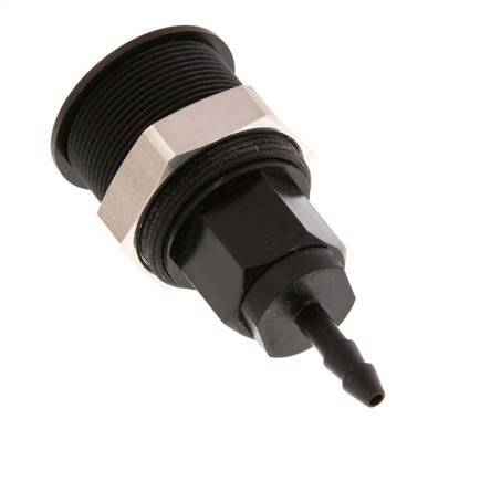 POM DN 5 Kupplungsmuffe 4 mm Schlauchsäule Pull-Off