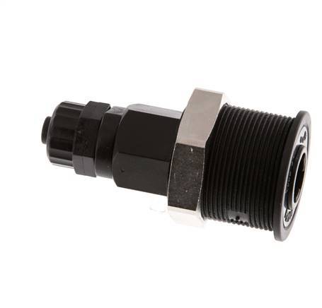 POM DN 5 Kupplungsmuffe 6x8 mm Überwurfmutter abziehbar