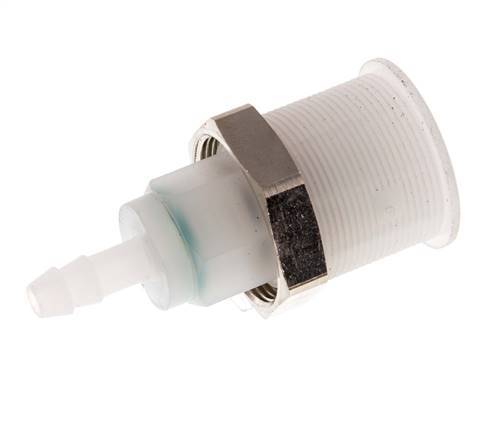 PVDF DN 5 Kupplungsmuffe 6 mm Schlauchsäule Pull-Off