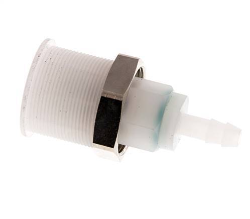 PVDF DN 5 Kupplungsmuffe 6 mm Schlauchsäule Pull-Off