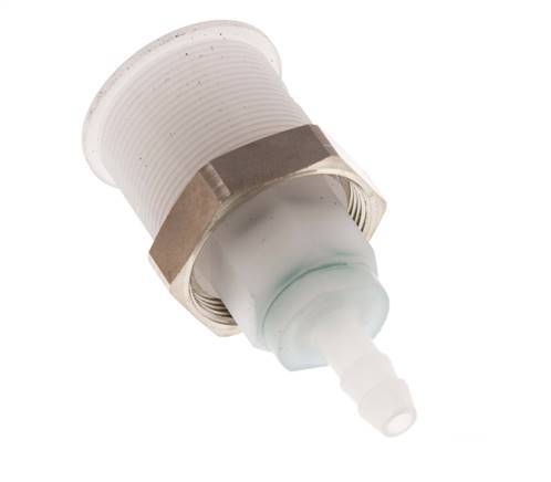PVDF DN 5 Kupplungsmuffe 6 mm Schlauchsäule Pull-Off