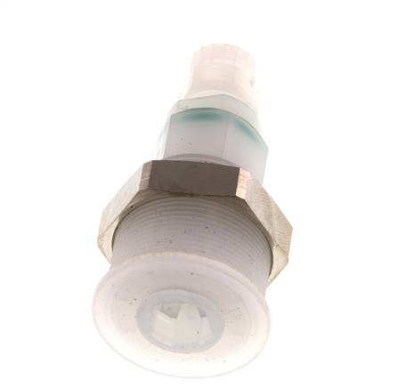 PVDF DN 5 Kupplungsmuffe 4 mm Schlauchsäule Pull-Off