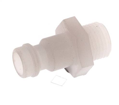 PVDF DN 5 Kupplungsstecker G 1/8 Zoll Außengewinde