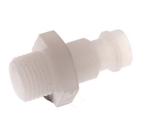 PVDF DN 5 Kupplungsstecker G 1/8 Zoll Außengewinde