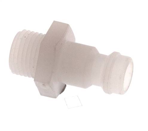 PVDF DN 5 Kupplungsstecker G 1/8 Zoll Außengewinde