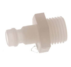 PVDF DN 5 Kupplungsstecker G 1/4 Zoll Außengewinde