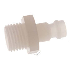 PVDF DN 5 Kupplungsstecker G 1/4 Zoll Außengewinde