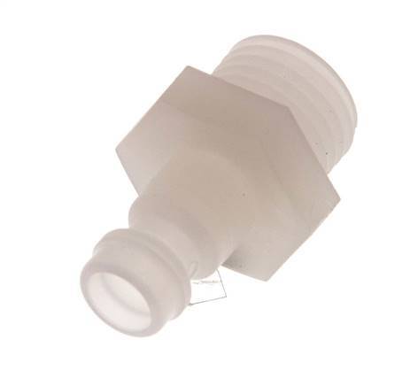 PVDF DN 5 Kupplungsstecker G 1/4 Zoll Außengewinde