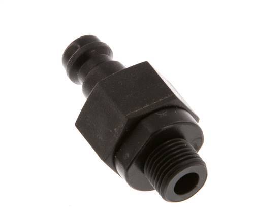 POM DN 5 Kupplungsstecker G 1/8 Zoll Außengewinde Doppelt absperrend
