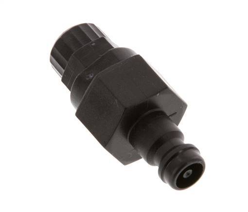 POM DN 5 Kupplungsstecker 4x6 mm Überwurfmutter