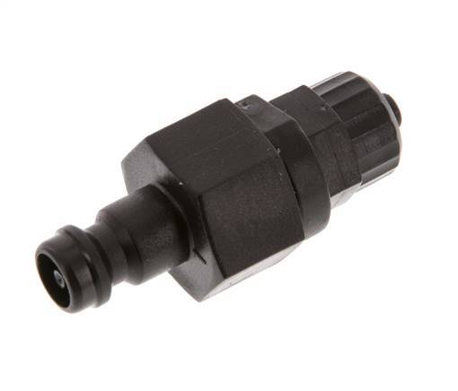 POM DN 5 Kupplungsstecker 4x6 mm Überwurfmutter