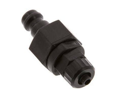 POM DN 5 Kupplungsstecker 4x6 mm Überwurfmutter