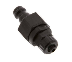 POM DN 5 Kupplungsstopfen 4x6 mm Überwurfmutter Doppelabsperrung