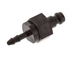POM DN 5 Kupplungsstecker 4 mm Schlauchsäule Doppelabsperrung
