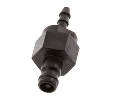 POM DN 5 Kupplungsstecker 4 mm Schlauchsäule Doppelabsperrung