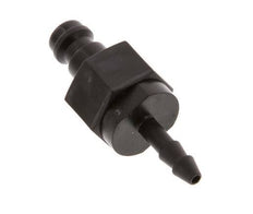 POM DN 5 Kupplungsstecker 4 mm Schlauchsäule Doppelabsperrung