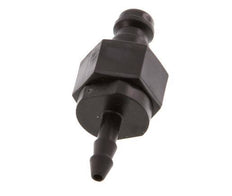 POM DN 5 Kupplungsstecker 4 mm Schlauchsäule Doppelabsperrung