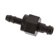 POM DN 5 Kupplungsstecker 6 mm Schlauchsäule Doppelabsperrung