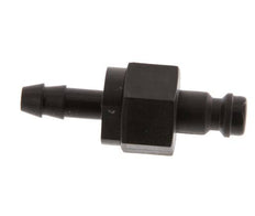 POM DN 5 Kupplungsstecker 6 mm Schlauchsäule Doppelabsperrung