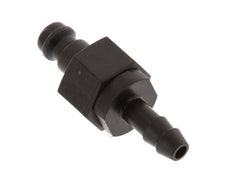 POM DN 5 Kupplungsstecker 6 mm Schlauchsäule Doppelabsperrung