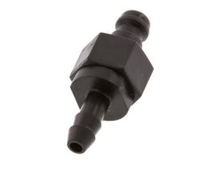 POM DN 5 Kupplungsstecker 6 mm Schlauchsäule Doppelabsperrung