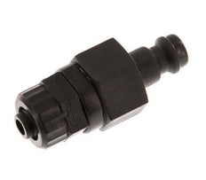 POM DN 5 Kupplungsstecker 6x8 mm Überwurfmutter Doppelabsperrung