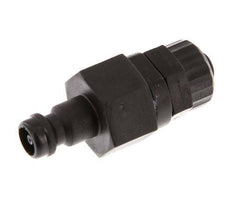POM DN 5 Kupplungsstecker 6x8 mm Überwurfmutter Doppelabsperrung