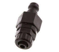 POM DN 5 Kupplungsstecker 6x8 mm Überwurfmutter Doppelabsperrung