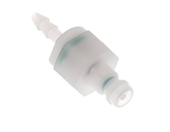 PVDF DN 5 Coupling Plug 4 mm Hose Pillar Double Shut-Off