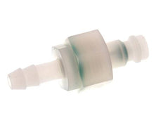 PVDF DN 5 Kupplungsstecker 6 mm Schlauchsäule Doppelabsperrung