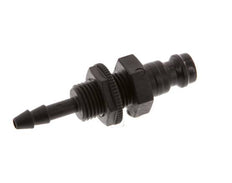 POM DN 5 Kupplungsstecker 4 mm Schlauchsäule Bulkhead