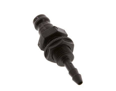 POM DN 5 Kupplungsstecker 4 mm Schlauchsäule Bulkhead