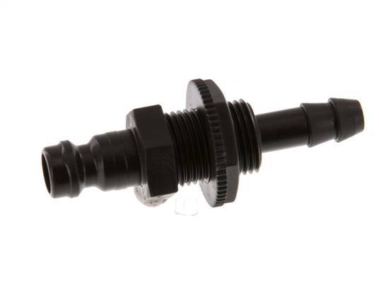 POM DN 5 Coupling Plug 6 mm Hose Pillar Bulkhead