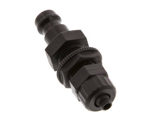 POM DN 5 Kupplungsstecker 4x6 mm Überwurfmutter Bulkhead