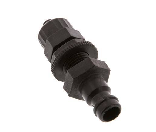 POM DN 5 Kupplungsstecker 4x6 mm Überwurfmutter Bulkhead