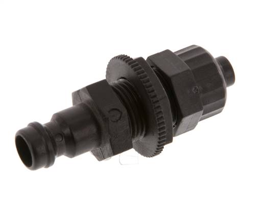 POM DN 5 Kupplungsstecker 6x8 mm Überwurfmutter Bulkhead