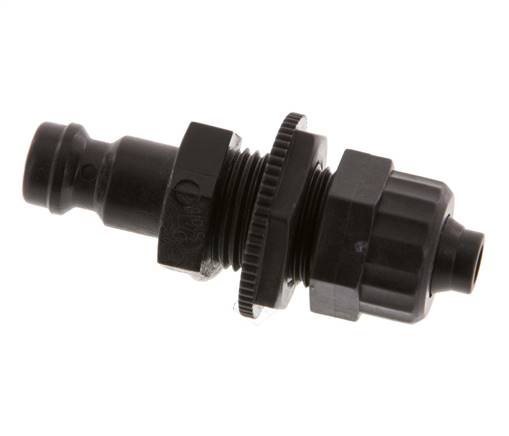 POM DN 5 Kupplungsstecker 6x8 mm Überwurfmutter Bulkhead
