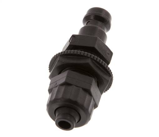 POM DN 5 Kupplungsstecker 6x8 mm Überwurfmutter Bulkhead