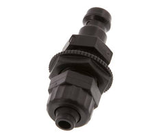 POM DN 5 Kupplungsstecker 6x8 mm Überwurfmutter Bulkhead