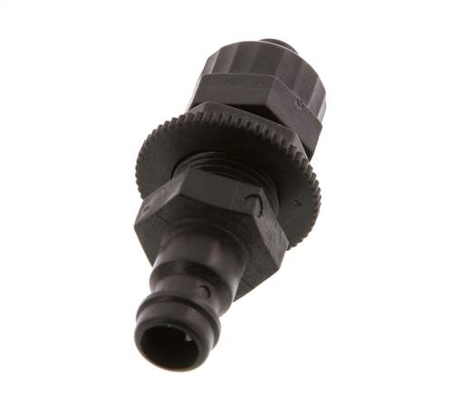 POM DN 5 Kupplungsstecker 6x8 mm Überwurfmutter Bulkhead