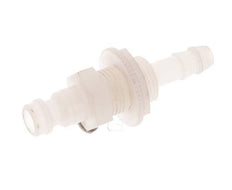 PVDF DN 5 Kupplungsstecker 6 mm Schlauchsäule Bulkhead