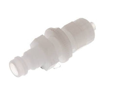 PVDF DN 5 Kupplungsstecker 4x6 mm Überwurfmutter Bulkhead