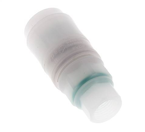 PVDF DN 7.2 Kupplungsmuffe G 1/4 Zoll Innengewinde