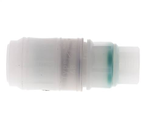 PVDF DN 7.2 Kupplungsmuffe G 1/4 Zoll Innengewinde