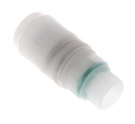 PVDF DN 7.2 Kupplungsmuffe G 1/4 Zoll Innengewinde