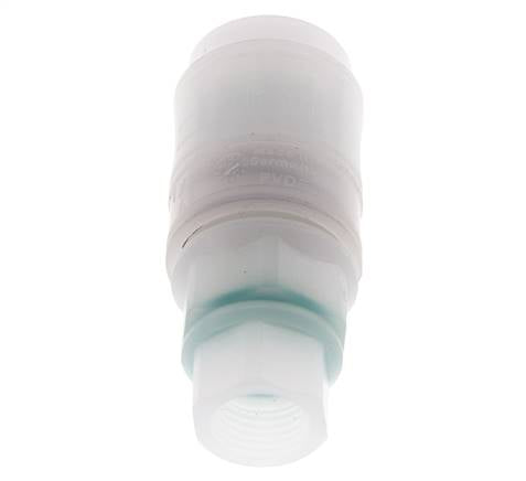 PVDF DN 7.2 Kupplungsmuffe G 1/4 Zoll Innengewinde