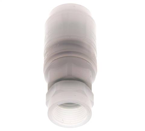 PVDF DN 7.2 Kupplungsmuffe G 3/8 Zoll Innengewinde
