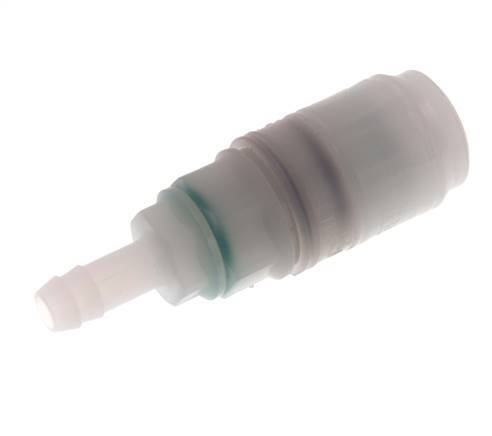 PVDF DN 7.2 Kupplungsmuffe 9 mm Schlauchpfeiler